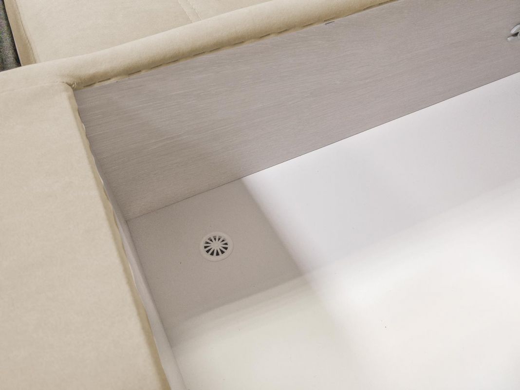 Угловой диван Дискавери реальное фото образца цвет бежевый (фото 283764)