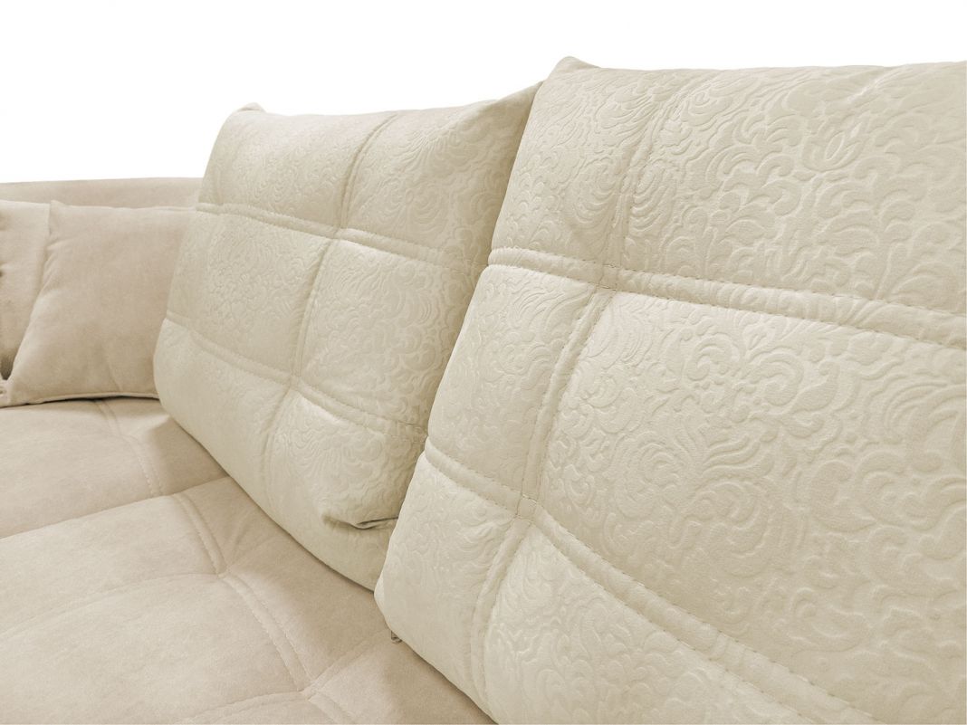 Угловой диван Дискавери реальное фото образца цвет бежевый (фото 283759)