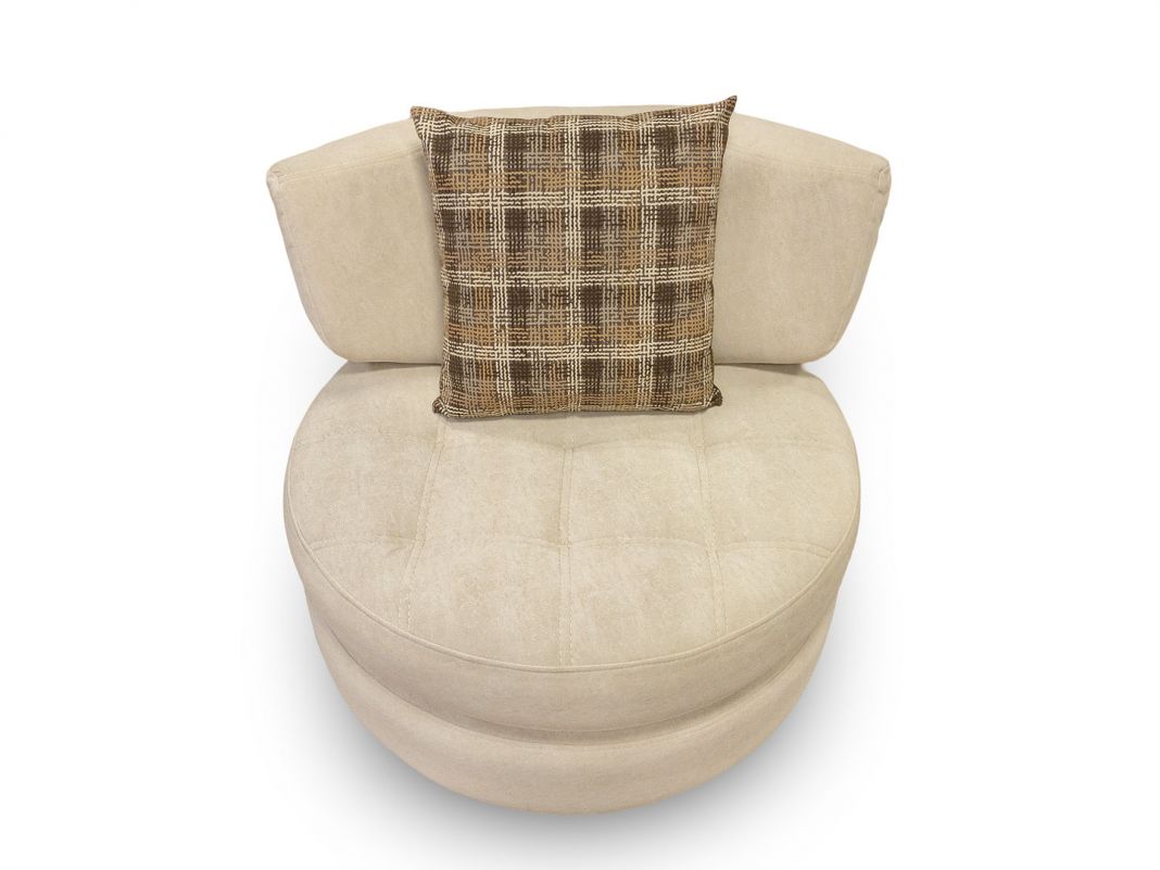 Кресло Дискавери круглое цвет бежевый (фото 283834)