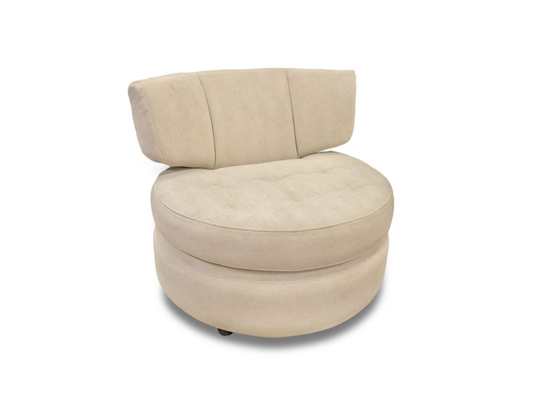 Кресло Дискавери круглое цвет бежевый (фото 283835)