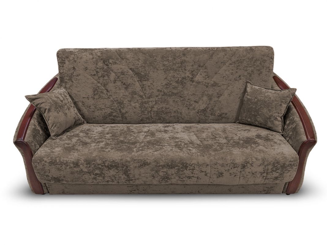 Диван Олимп реальное фото образца цвет коричневый (фото 283511)
