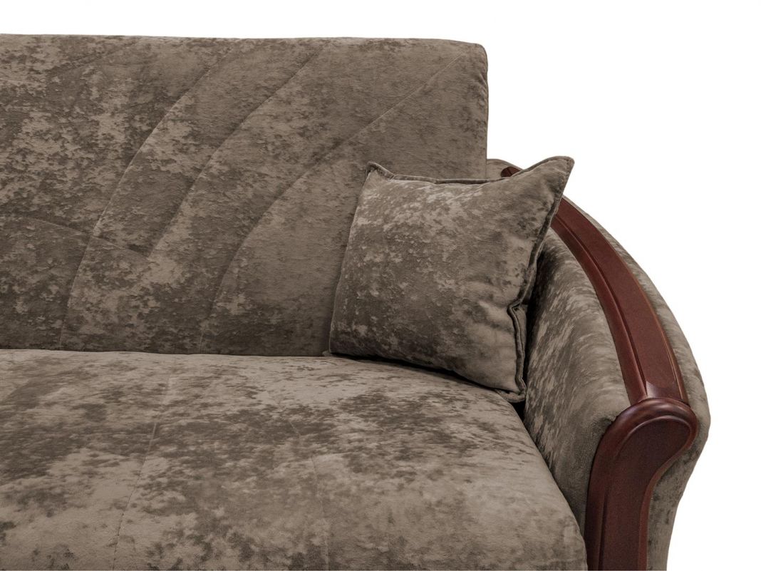 Диван Олимп реальное фото образца цвет коричневый (фото 283512)