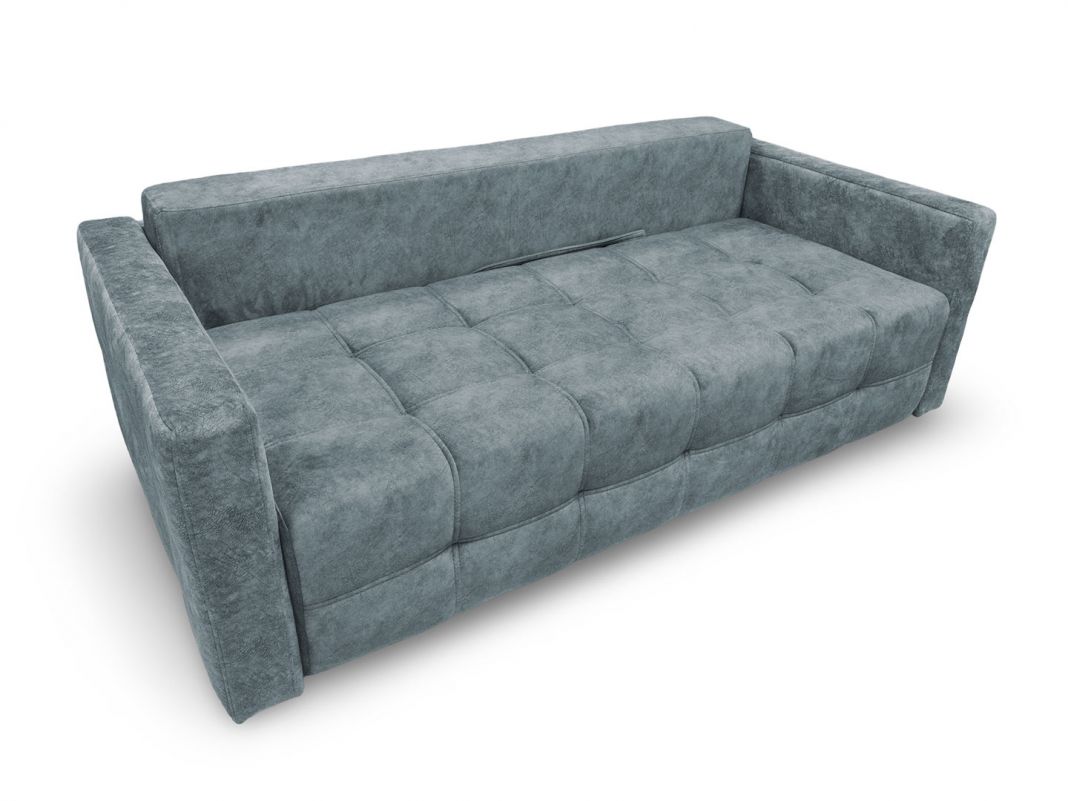 Диван Плаза реальное фото образца цвет серый,голубой (фото 283670)