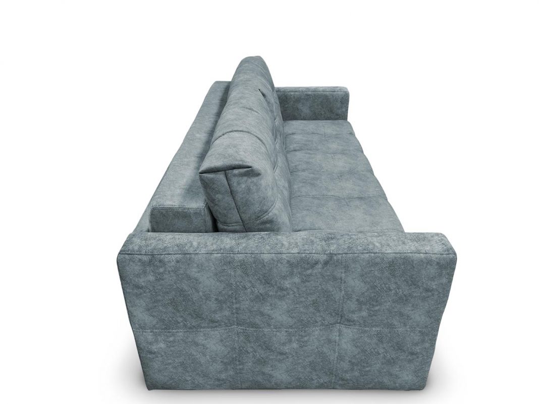 Диван Плаза реальное фото образца цвет серый,голубой (фото 283672)