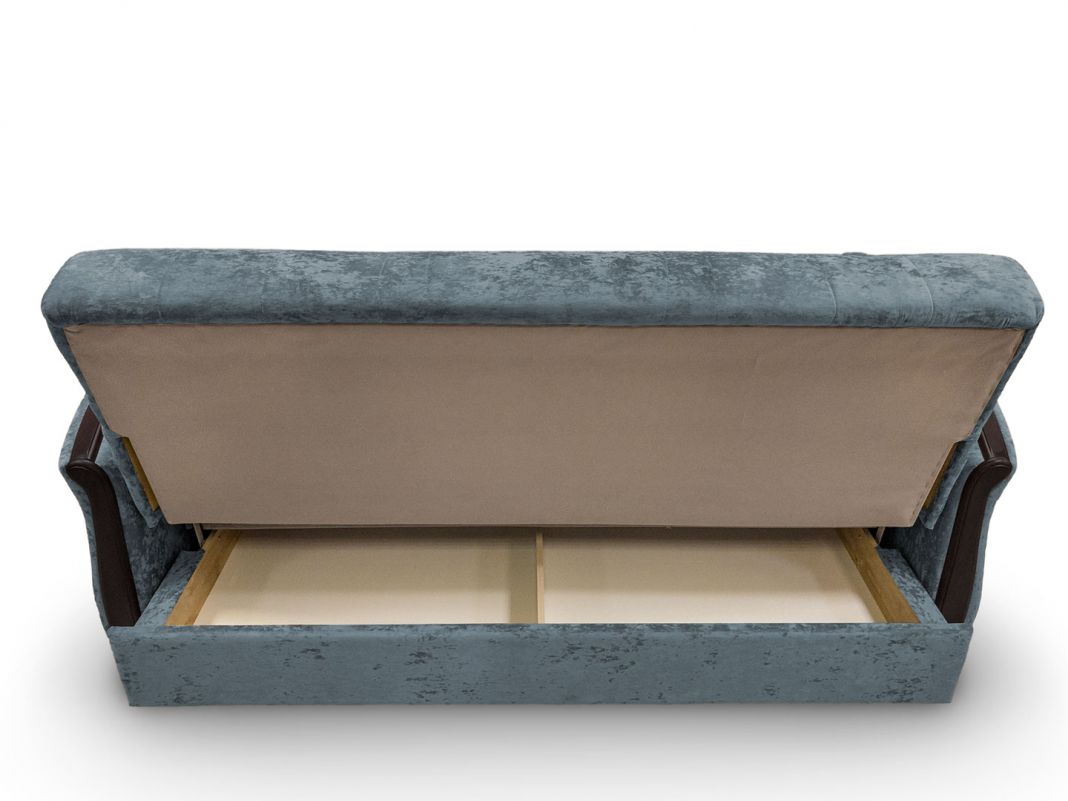 Диван Олимп реальное фото образца цвет серый,голубой (фото 283534)