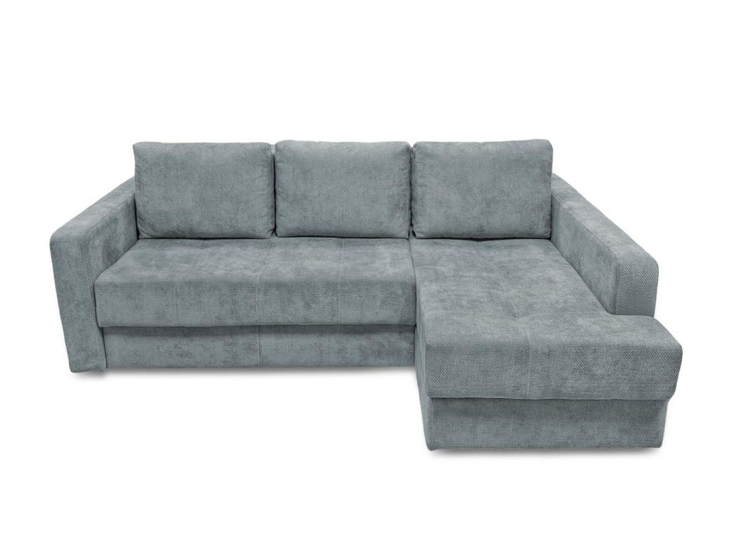 Угловой диван Остин реальное фото образца цвет серый (фото 284929)