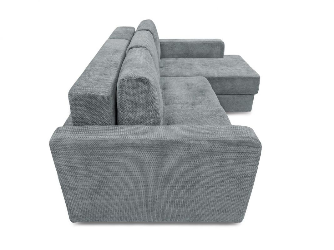 Угловой диван Остин реальное фото образца цвет серый (фото 284932)