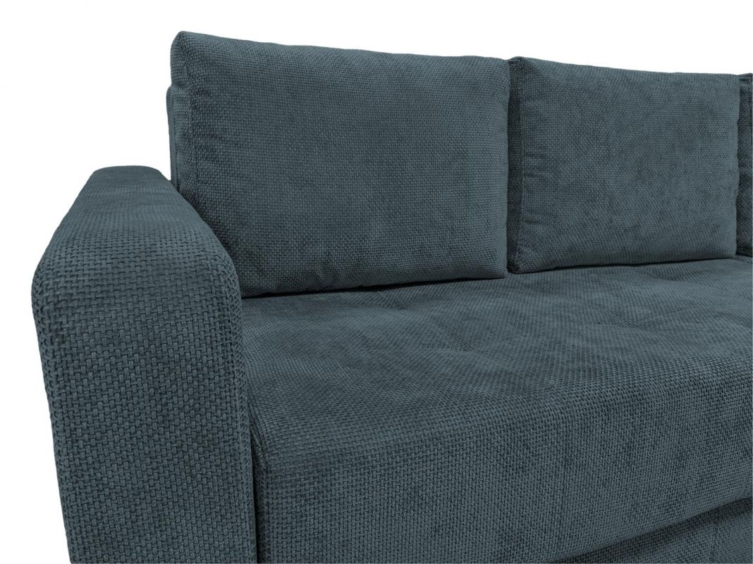 Угловой диван Остин реальное фото образца цвет серый,синий (фото 285009)