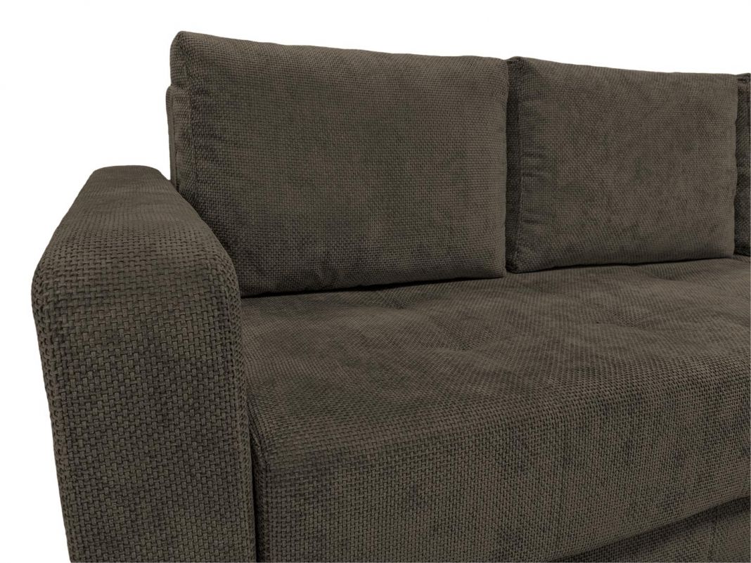 Угловой диван Остин реальное фото образца цвет коричневый (фото 285090)