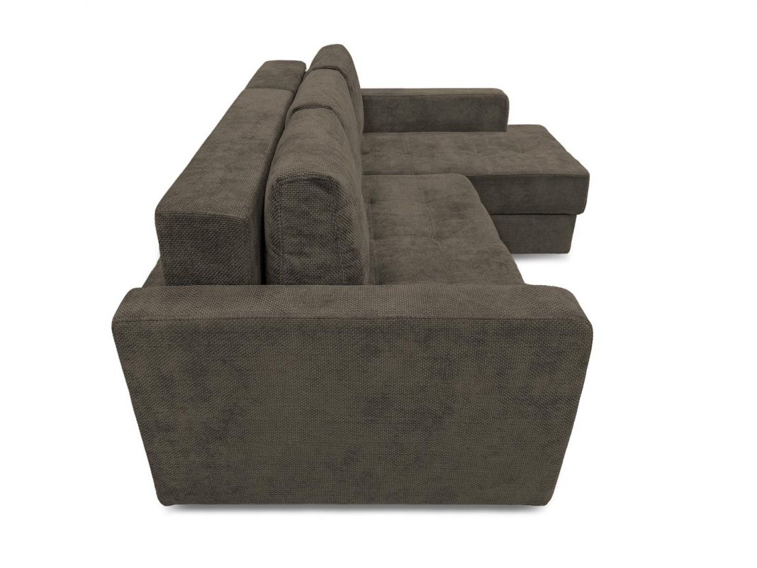 Угловой диван Остин реальное фото образца цвет коричневый (фото 285094)