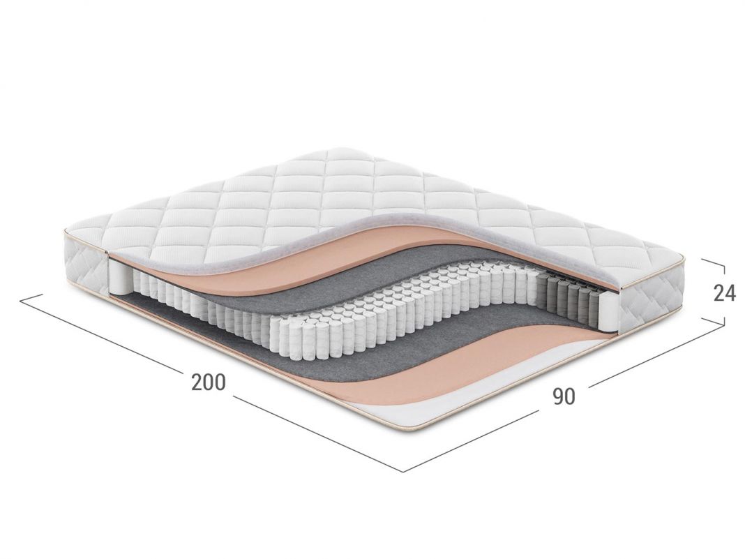 Матрас пружинный MOON BEAUTY 842 (фото 285987)