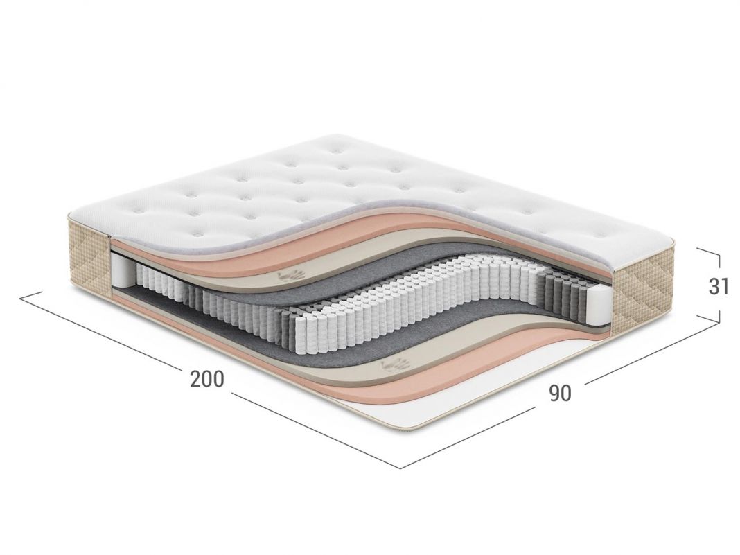 Матрас пружинный MOON BEAUTY 845 (фото 286155)