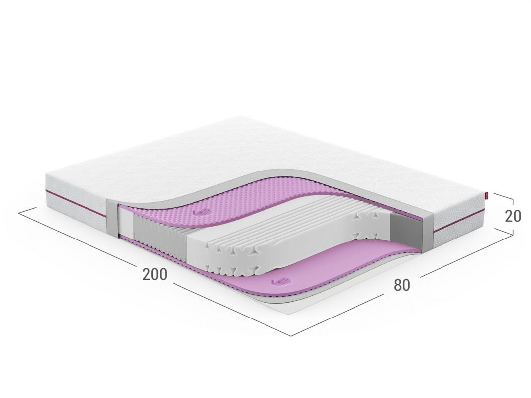 Матрас беспружинный MOON SPA 882 (фото 288439)