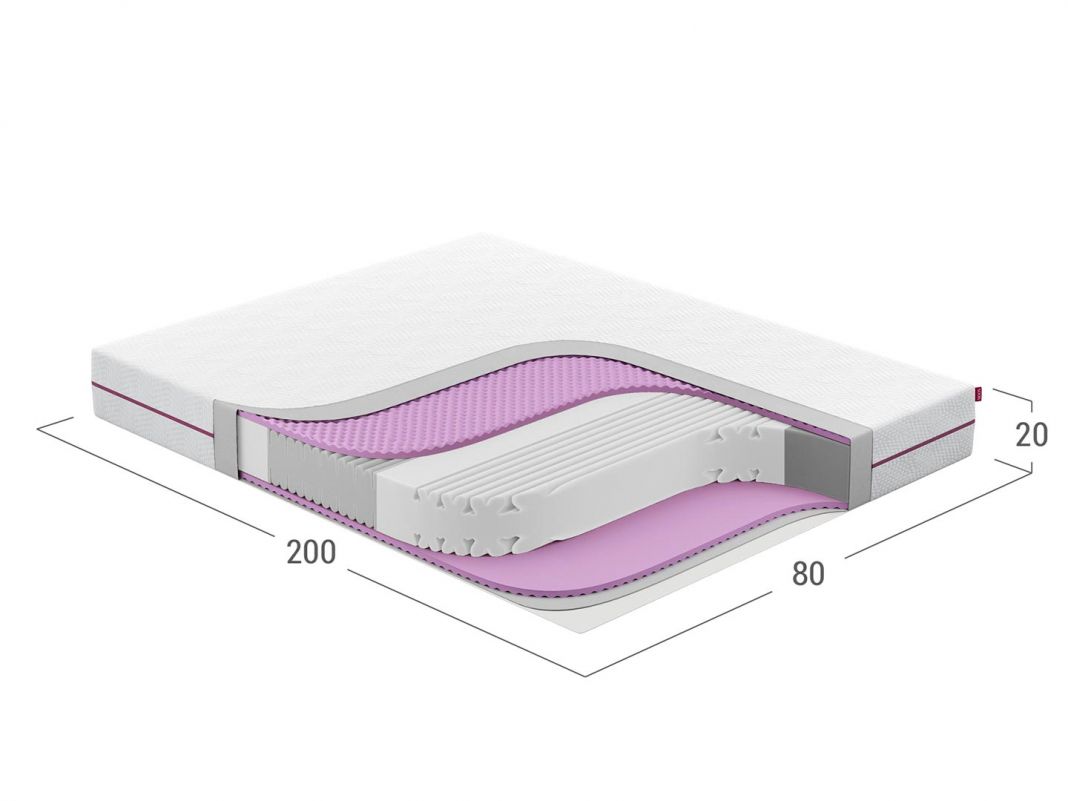 Матрас беспружинный MOON SPA 881 (фото 288391)