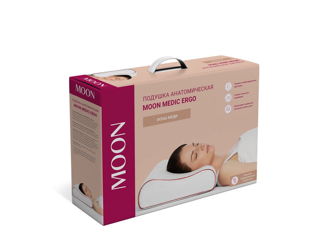 Подушка MOON MEDIC ERGO цвет белый (фото 289852)