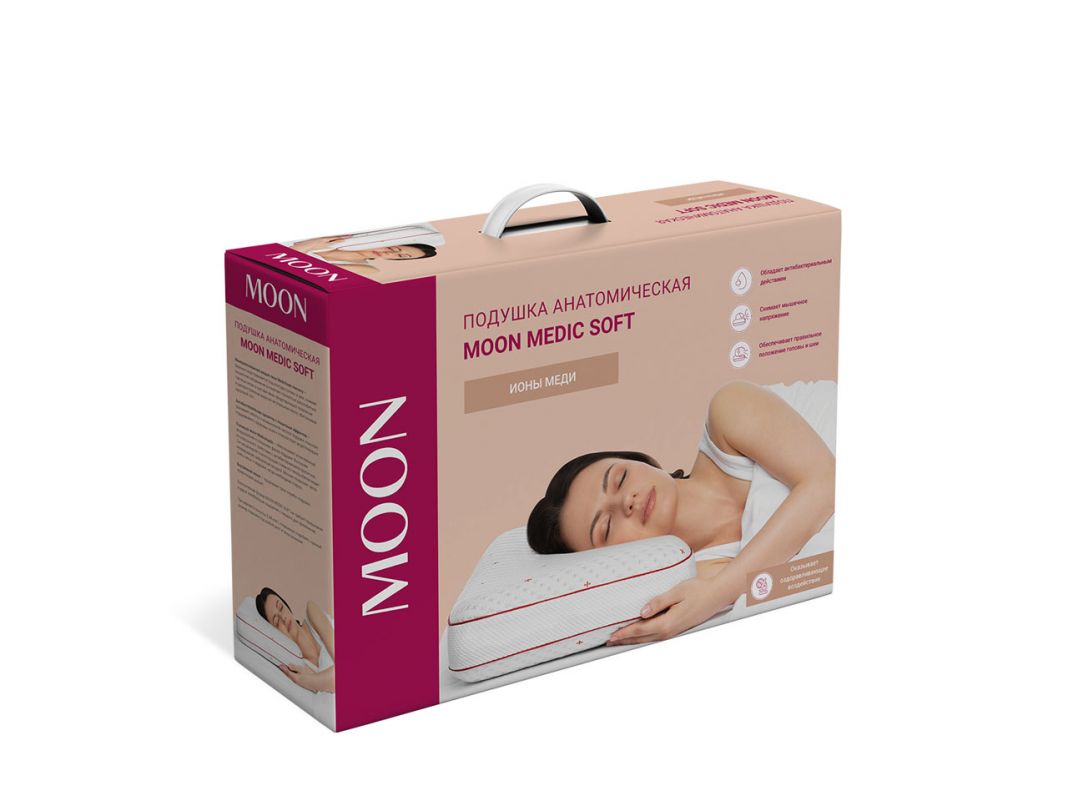 Подушка MOON MEDIC SOFT цвет белый (фото 289783)