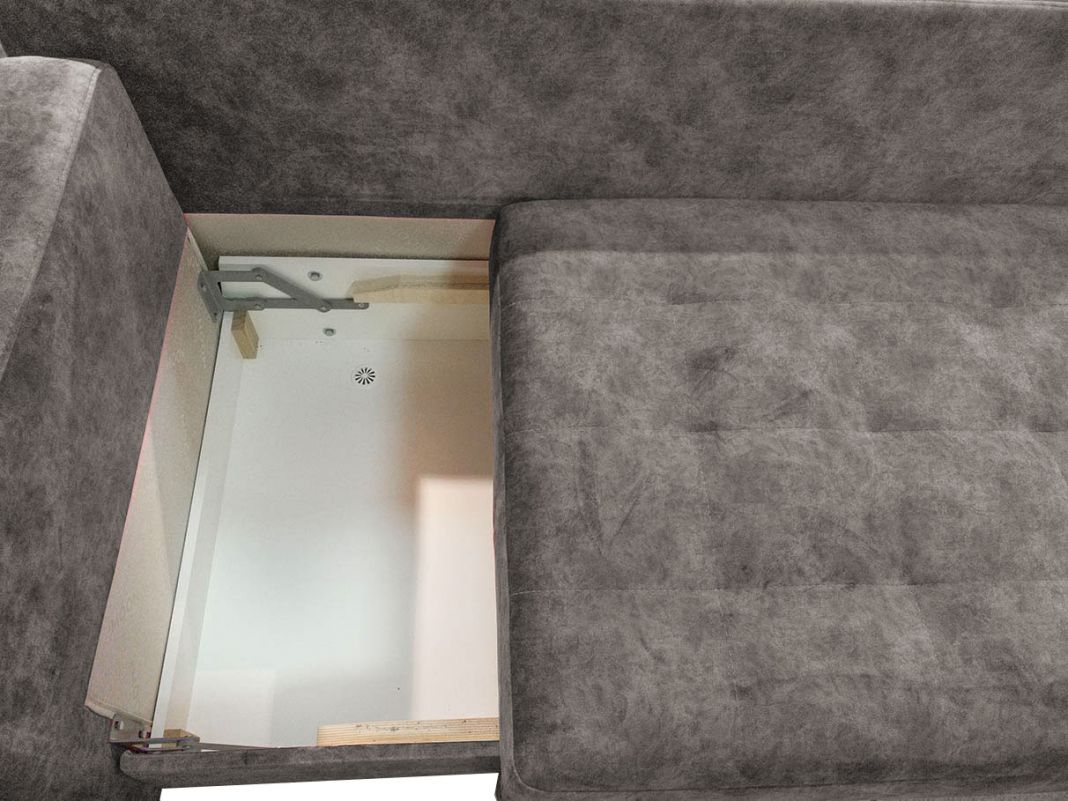 Диван кушетка MOON 074 цвет серый (фото 295839)