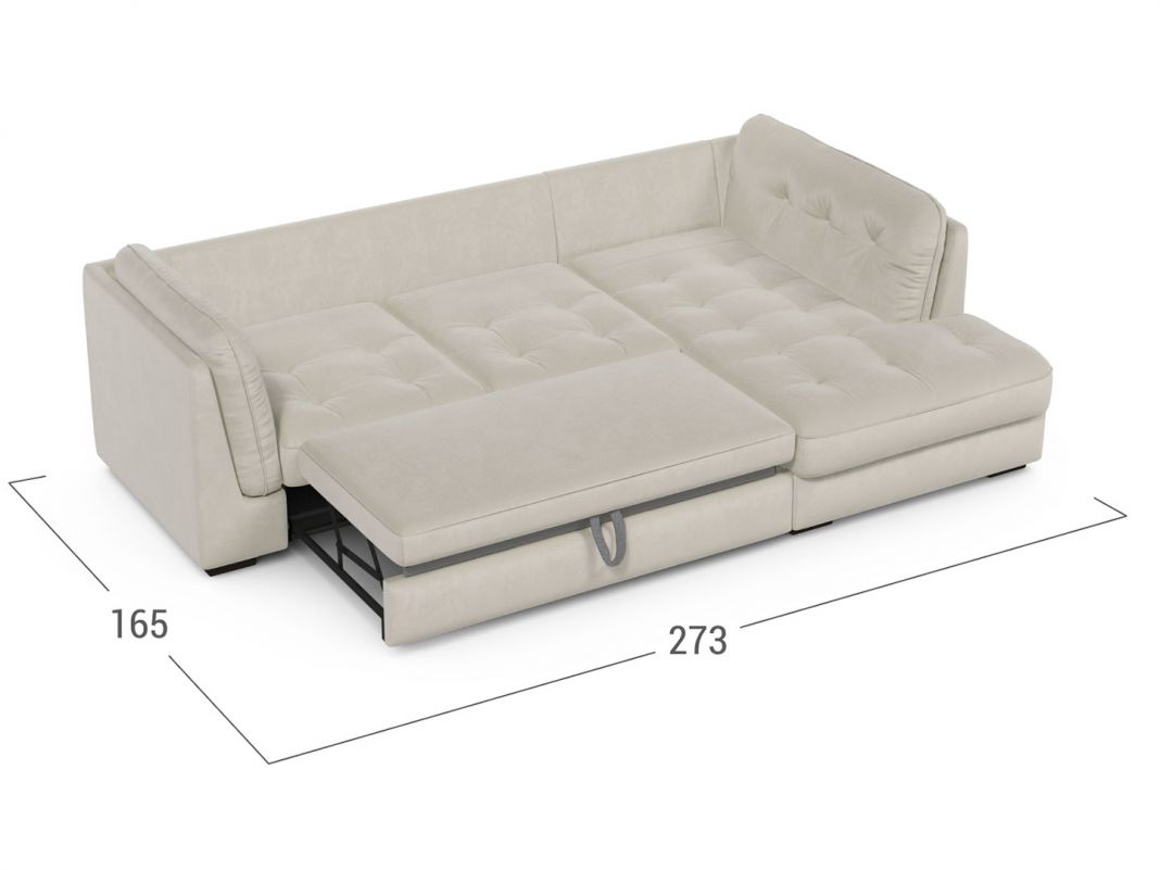 Угловой диван MOON 110 цвет белый,бежевый (фото 296879)