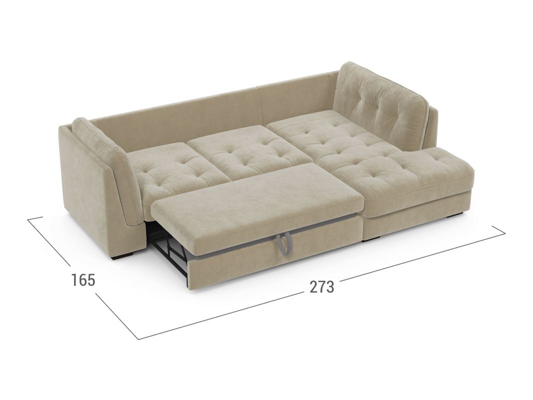 Угловой диван MOON 110 цвет бежевый (фото 296927)