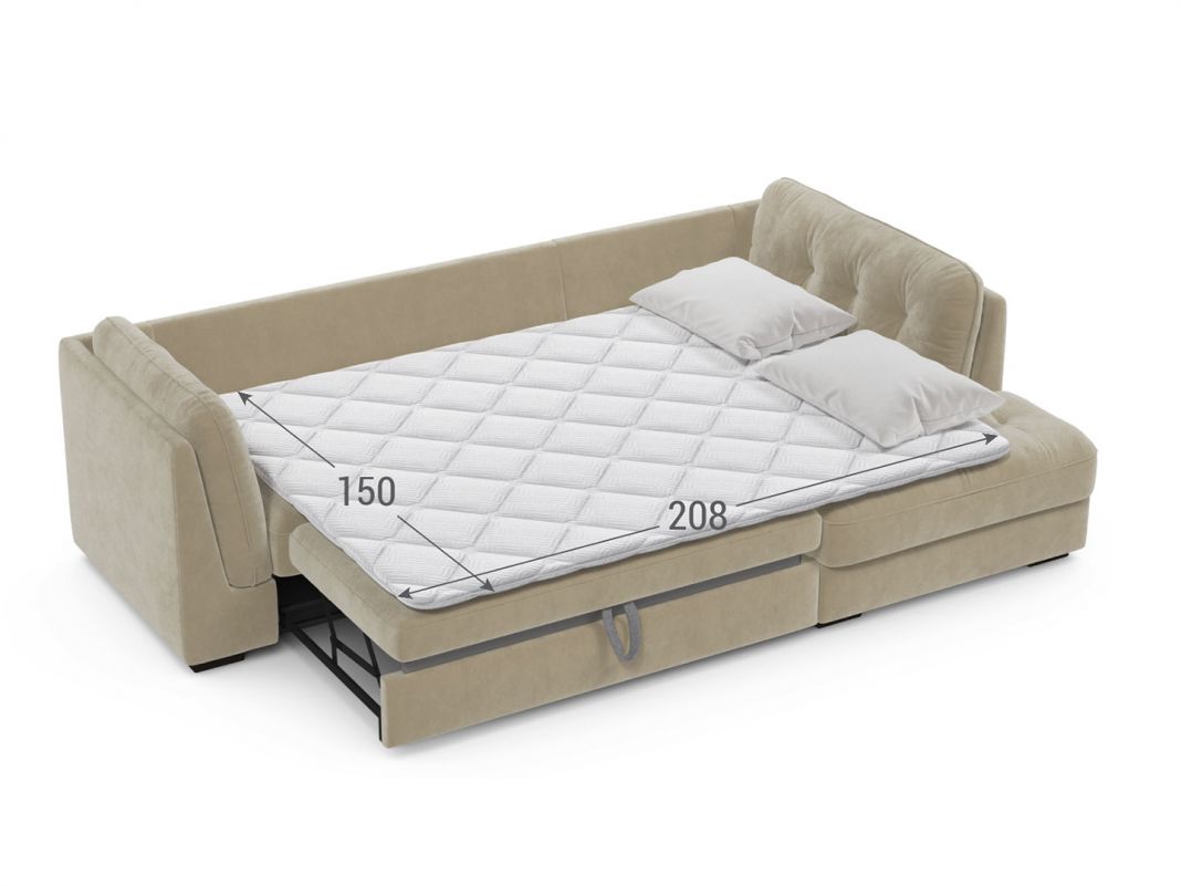 Угловой диван MOON 110 цвет бежевый (фото 296928)