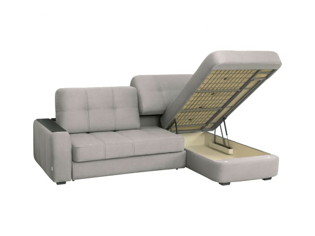 Угловой диван Берлин цвет серый (фото 143134)