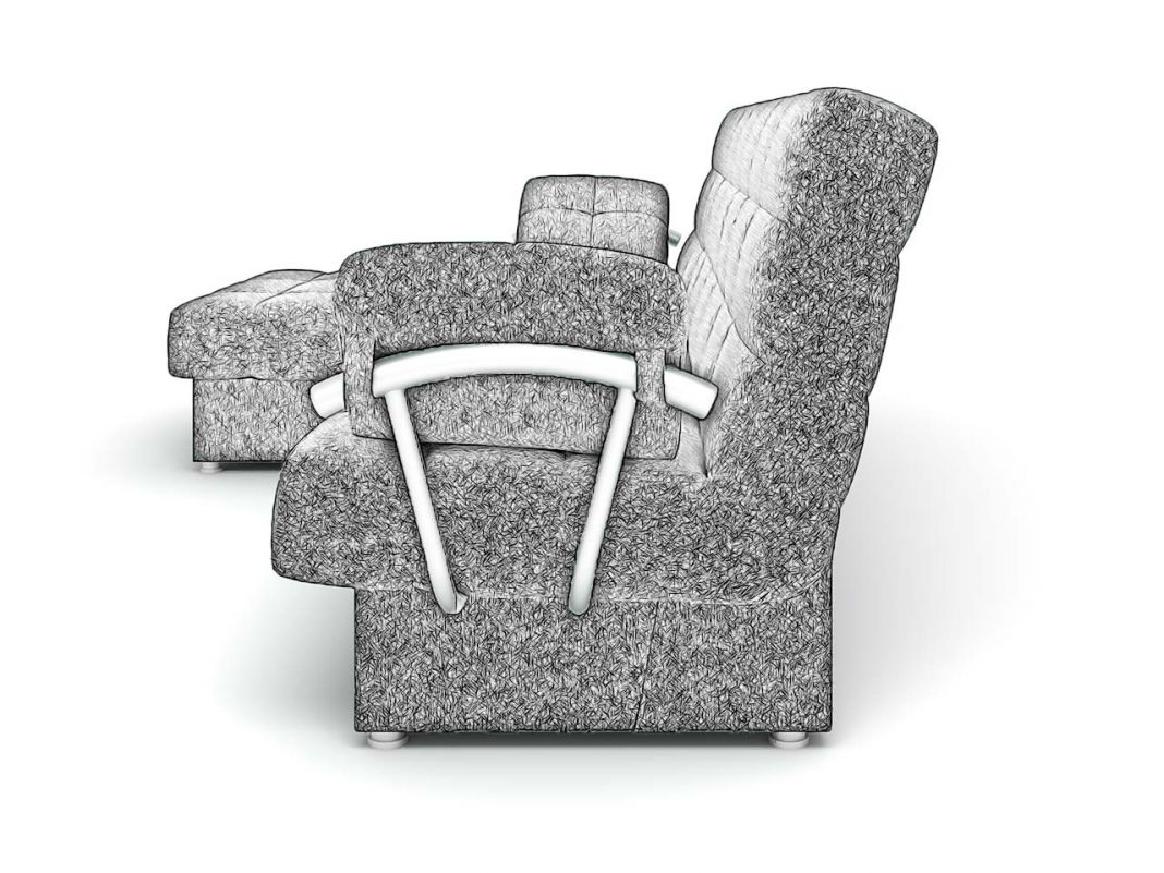 Угловой диван Милан цвет фиолетовый (фото 180770)