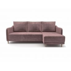 Угловой диван Бьерг цвет розовый