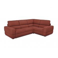 Угловой диван Браун цвет красный,терракот