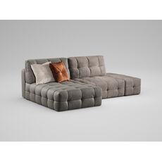 Угловой диван MOON 160 цвет коричневый,серый