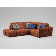 Угловой диван MOON 160 цвет оранжевый,коричневый