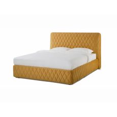 Кровать с подъемным механизмом Капри Diamond цвет желтый  (код 650247)