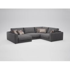 Угловой диван MOON 007 цвет серый