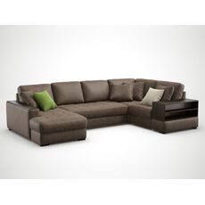 Угловой диван MOON 107 цвет коричневый