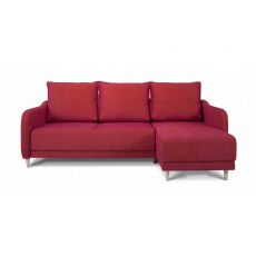 Угловой диван Бьерг цвет красный,бордовый