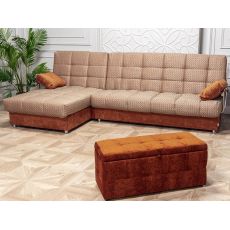 Угловой диван Милан цвет оранжевый