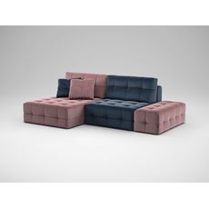 Угловой диван MOON 160 цвет синий,розовый,пестрый