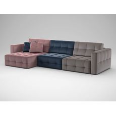 Угловой диван MOON 160 цвет синий,розовый,пестрый