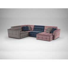 Угловой диван MOON 160 цвет синий,розовый,пестрый