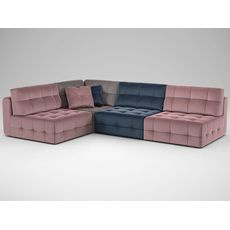 Угловой диван MOON 160 цвет синий,розовый,пестрый