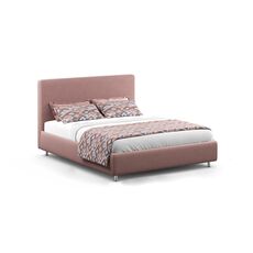 Кровать с подъемным механизмом MOON 1166 цвет красный,розовый