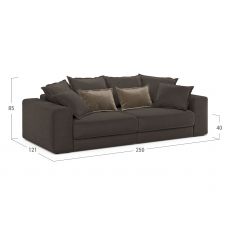 Диван MOON 007 цвет коричневый (фото 196391)