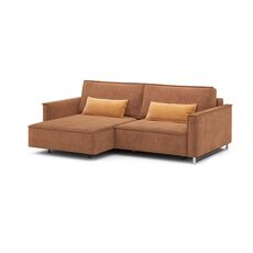 Угловой диван MOON 005 цвет оранжевый,красный