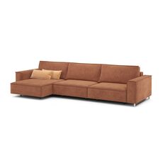 Угловой диван MOON 005 цвет оранжевый,красный