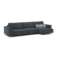 Угловой диван MOON 005 цвет черный,серый