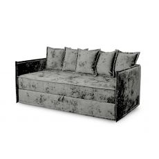 Диван тахта Гудвин с квадратными подушками цвет серый