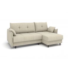 Угловой диван Каролина цвет белый,бежевый