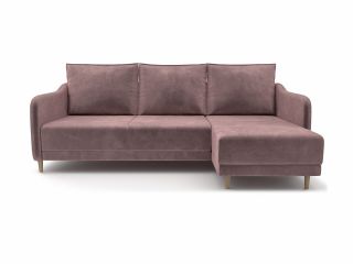 Угловой диван Бьерг цвет розовый