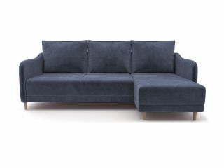Угловой диван Бьерг цвет синий