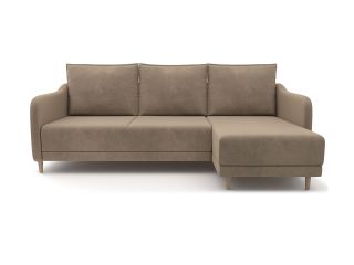 Угловой диван Бьерг цвет бежевый,коричневый