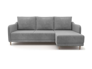 Угловой диван Бьерг цвет серый